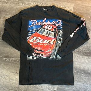 Vintage men’s dale jr long sleeve graphic - size small